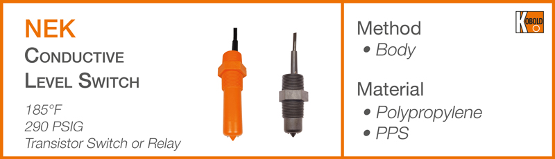 NEK Conductive Level Switch for Chemicals