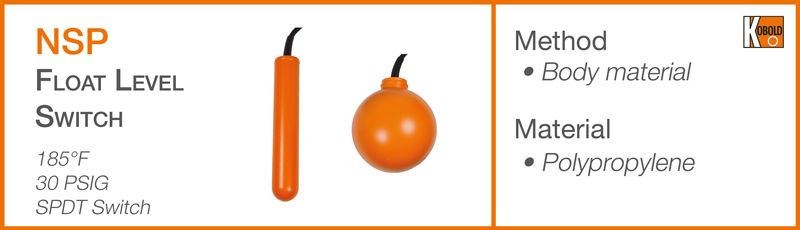 NSP Float Level Switch for Chemicals