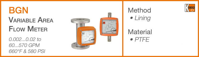 BGN Methanol Flow Meter